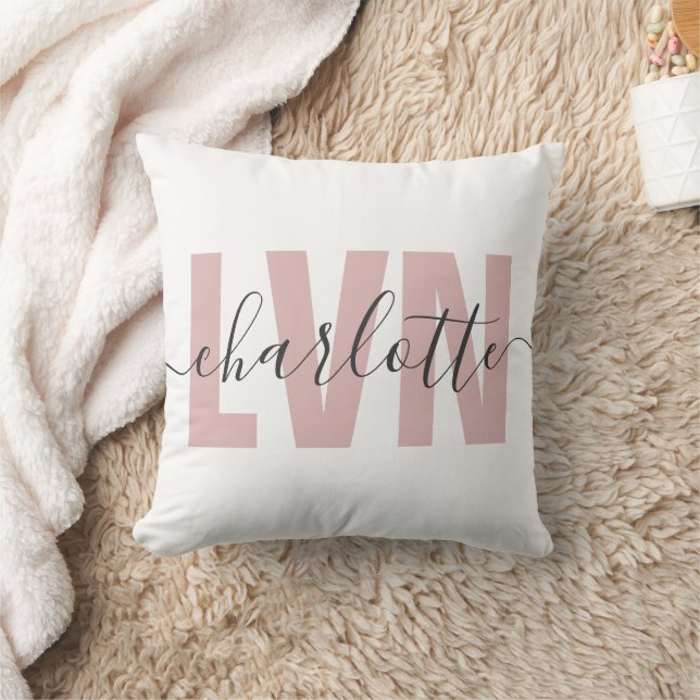 Personalised LVN Licensed Vocational Nurse Chic Cushion (Blanket)