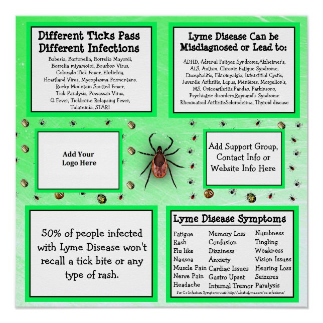 Personalised Lyme disease Information Poster (Front)