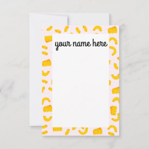 Personalised Mac and Cheese Notecards