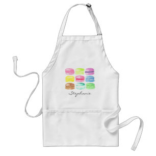 Personalised Macaroon Watercolor Cute Standard Apron