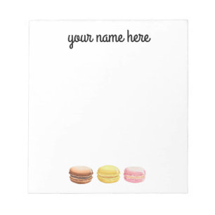 Personalised Macaroons Notepad