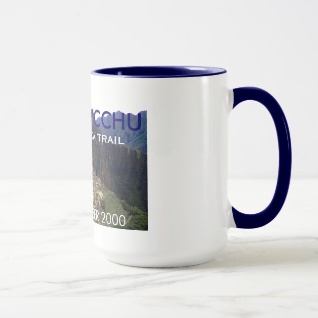 Personalised Machu Picchu, Inca Trail Celebration Mug (Right)