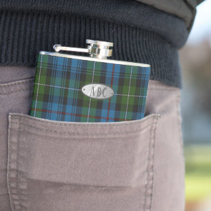 Personalised MacKenzie Tartan Mens Flask Him