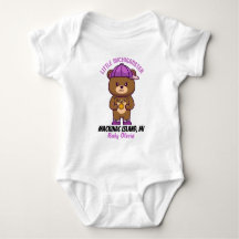 Personalised Mackinac Island, Michigan Baby Gift