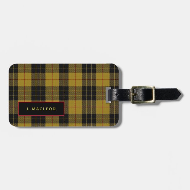 Personalised MacLeod of Lewis Mens Luggage Tag (Front Horizontal)