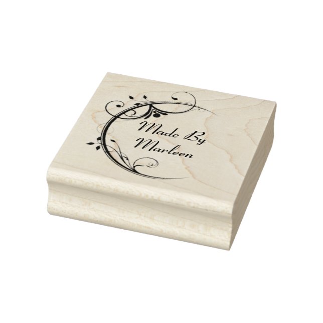 Personalised 'Made By' Wooden Stamp (Stamp)
