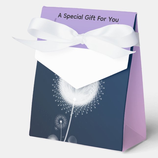 Personalised Magical Dandelion Wish Gift Bag Favour Box (Front)
