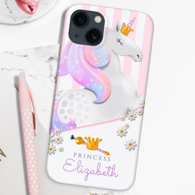 Personalised Magical Pink Unicorn  Case-Mate iPhon iPhone Case (Creator Uploaded)
