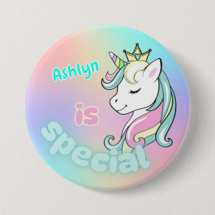 Personalised Magical Unicorn Special Affirmation 7.5 Cm Round Badge