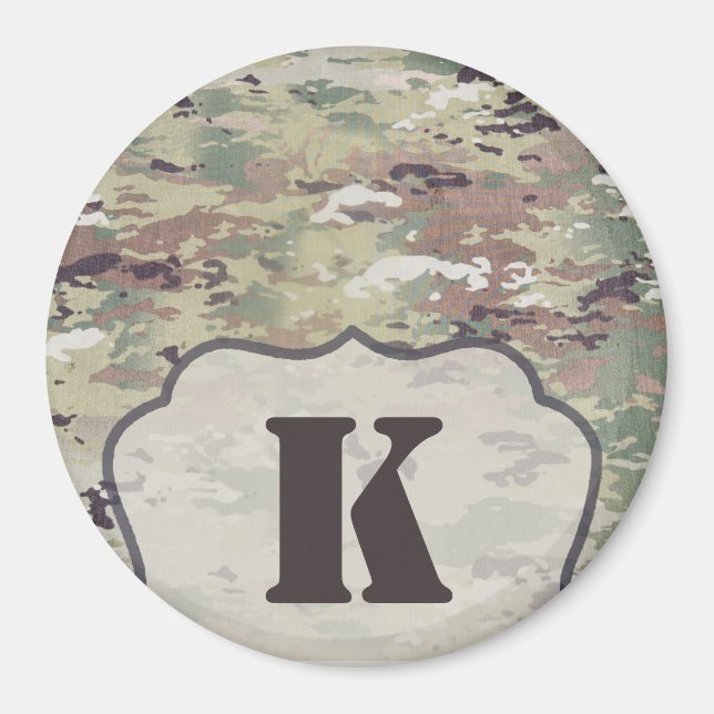 Personalised Magnet Army OCP Camo Uniform Camoflag (Front)
