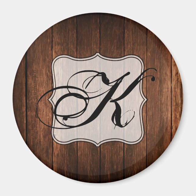 Personalised Magnet Barn Wood Country Rustic (Front)