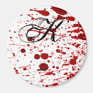 Personalised Magnet Blood Splatter Vampire Gothic