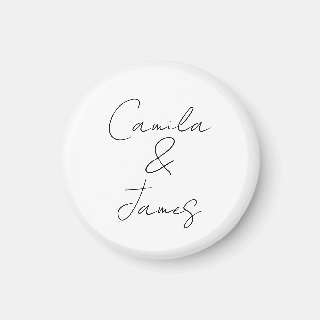 Personalised Magnet Favour for Guest, Epoxy Magnet (Front)
