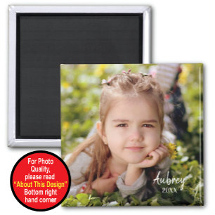 Personalised magnet with photo
