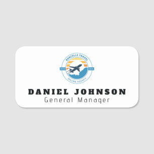 Personalised Magnetic Company Employee Name Tag