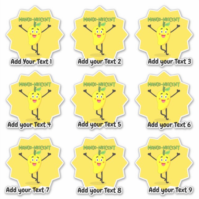 Personalised Magnificent Teacher Reward Sticker (Front)