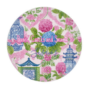 Personalised Mahjong Bams Cracks and Snacks Cutting Board