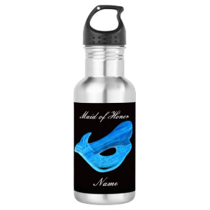 Personalised maid of honour blue mermaid  532 ml water bottle