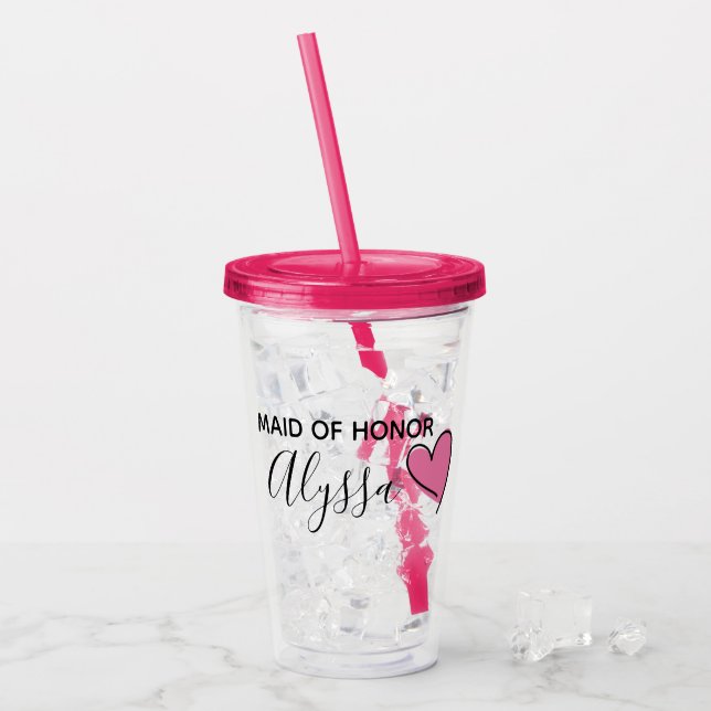 Personalised Maid of Honour Cup (Front Ice)