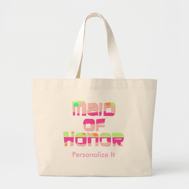 Personalised Maid of Honour Tote Bag (Front)