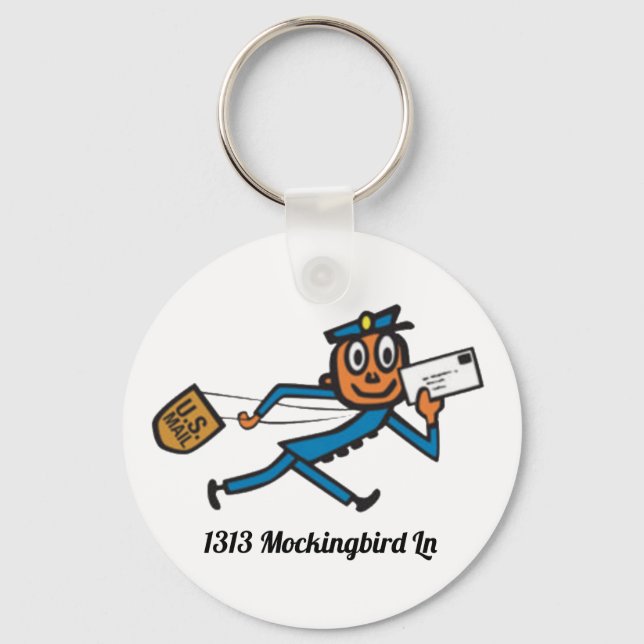 Personalised Mailbox Key Ring (Front)