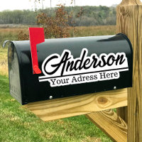 Personalised Mailbox Sticker Custom Name Address