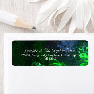 Personalised mailing address stickers