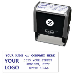 Personalised Mailing Stamp with Address Name Logo