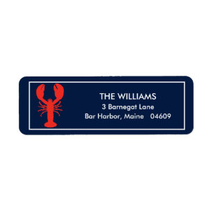 Personalised Maine Lobster Address