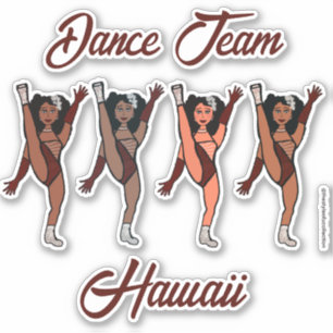 Personalised Majorette / Dancer Stickers Merlot