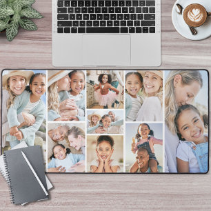 Personalised Make Your Own 9 Photo Collage Desk Mat