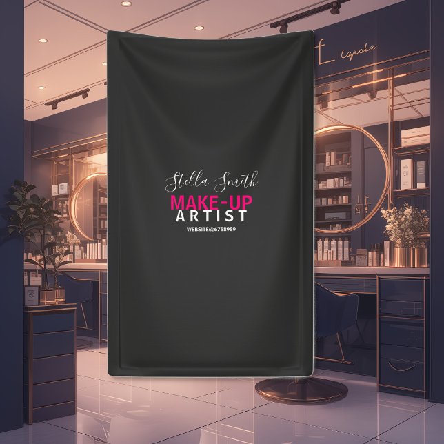 Personalised Makeup Artist Standard Banner (Creator Uploaded)