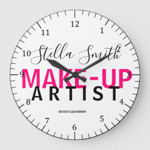Personalised Makeup Artist Standard clock