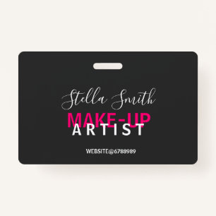 Personalised Makeup Artist Standard ID Badge