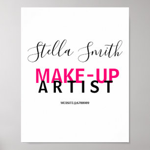 Personalised Makeup Artist Standard Poster