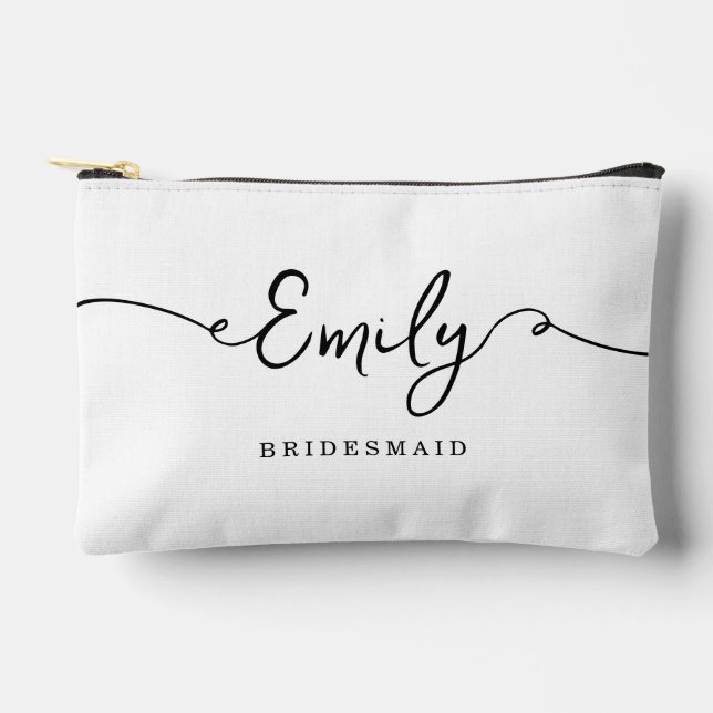 Personalised Makeup Bag Bridesmaid Gifts (Front)