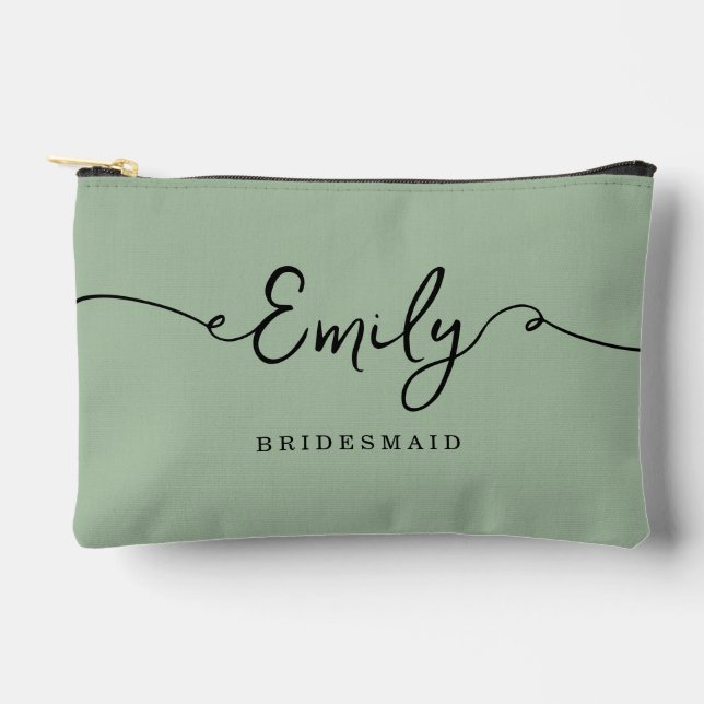 Personalised Makeup Bag Bridesmaid Gifts (Front)