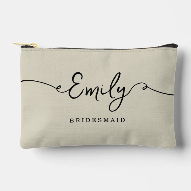 Personalised Makeup Bag Bridesmaid Gifts (Front)