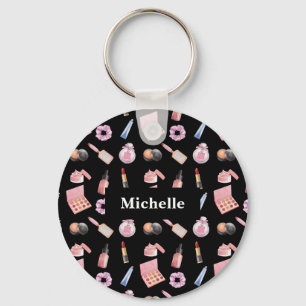 Personalised Makeup Cosmetics Pattern Cosmetology Key Ring