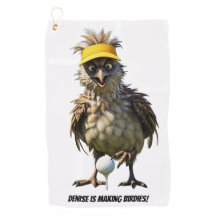 Personalised Making Birdies - Golf Towel