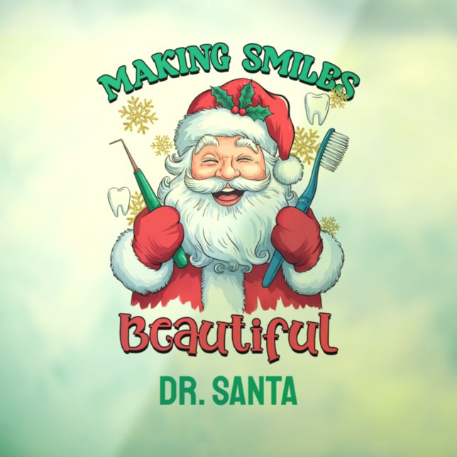 Personalised Making Smiles beautiful Window Cling (Sheet 3)