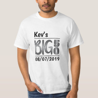 Personalised Male 50th Birthday T-Shirt