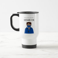 Personalised Male Nurse illustration Thank you