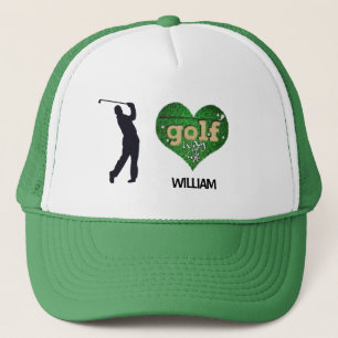 Personalised Male Silhouette GOLF  Trucker Hat