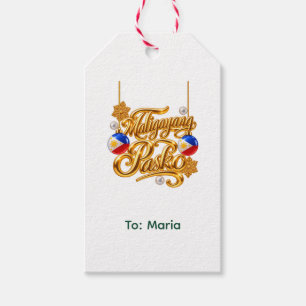 Personalised Maligayang Pasko Filipino Christmas Gift Tags