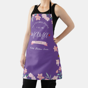 Personalised Mama Apron With Kids' Names