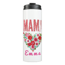Personalised Mama Heart Floral Custom Gift