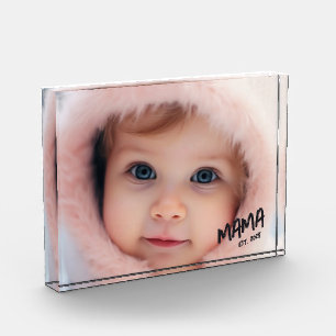 Personalised Mama Photo Custom Year Mum Block