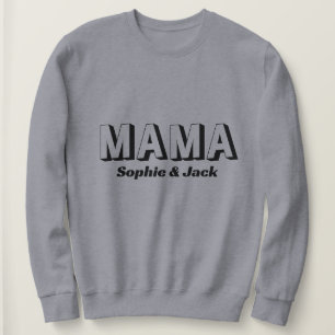 Personalised Mama Sweatshirt with Kid Names