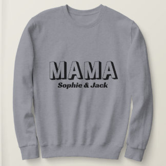 Personalised Mama Sweatshirt with Kid Names